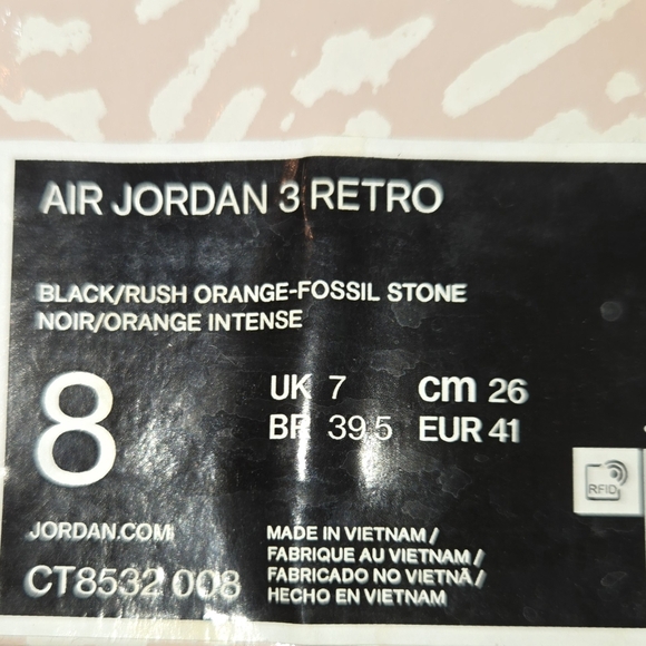 Air Jordan 3 Retro Elephant Size 8 - Picture 8 of 9